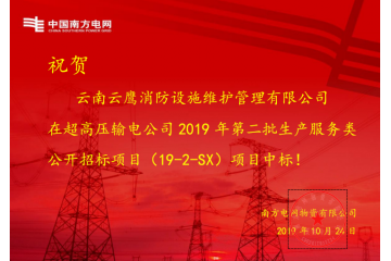 【喜訊】祝賀云鷹公司項目中標